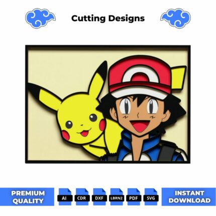 Ash and Pikachu Multilayer