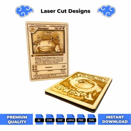 Venusaur Pokemon Card Laser Cut File