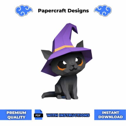 Wizard Cat Papercraft