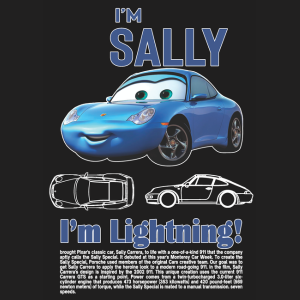 Sally Cars "I'm Lightning" Sublimation Black Edition