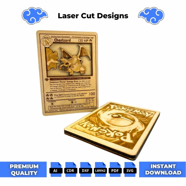 Charizard Pokemon Card Laser Cut File