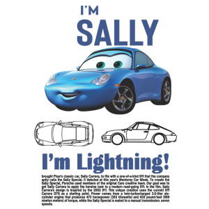Sally Cars "I'm Lightning" Sublimation Transparent Edition 