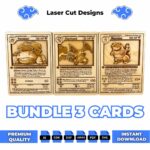 Bundle Starter Pokemon Card Laser Cut File