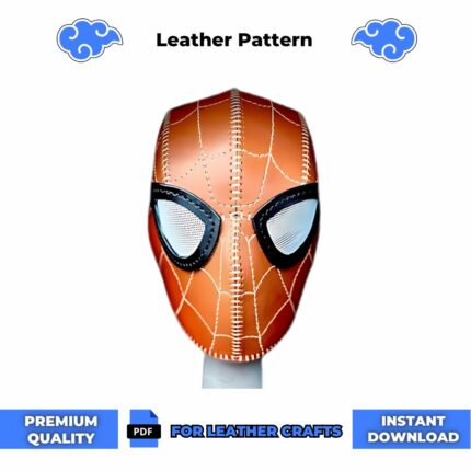 Spiderman Mask Leather Pattern