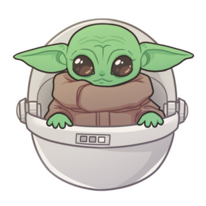 Picture of Baby Yoda Multilayered