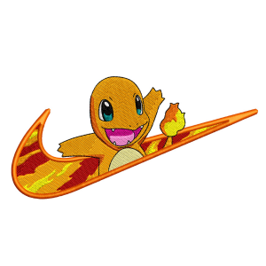 Picture of Swoosh Charmander Embroidery Design