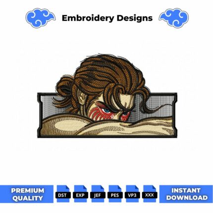 Eren Angel Embroidery Design