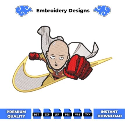 One Punch Man Embroidery Design