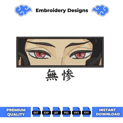 Muzan Eyes Embroidery Design