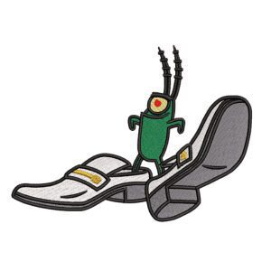 Preview Plankton Big Shoes Embroidery Design