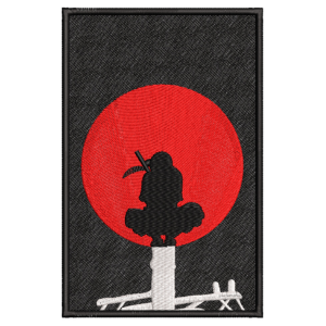 Preview Itachi Moon Vertical Embroidery Design