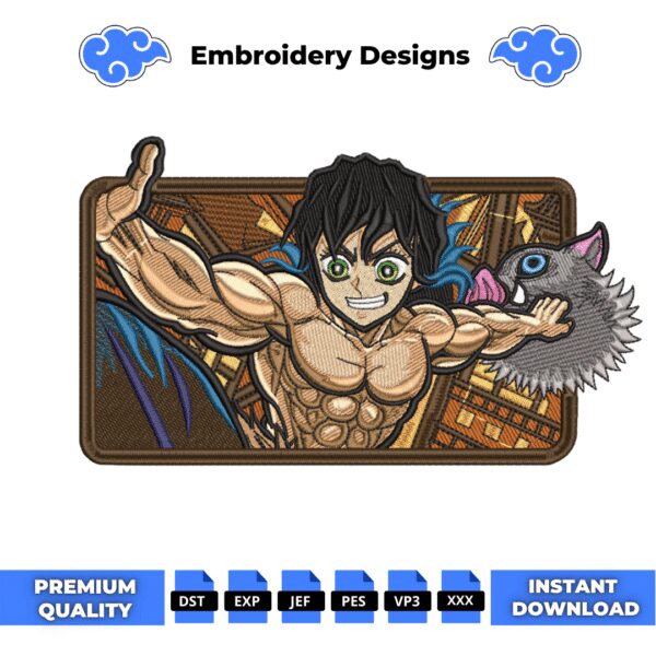 Inosuke Embroidery Design