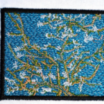 Almond Blossom Embroidery Design stitched by a customer