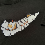Appa Swoosh Embroidery Design stitched by a customer
