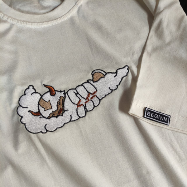 Appa Swoosh Embroidery Design stitched by a customer