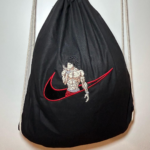 Baki Swoosh Embroidery Design stitched by a customer