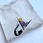 Bleach Ichigo Swoosh Embroidery Design stitched by a customer