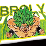 Broly Dragon Ball Embroidery Design stitched by a customer