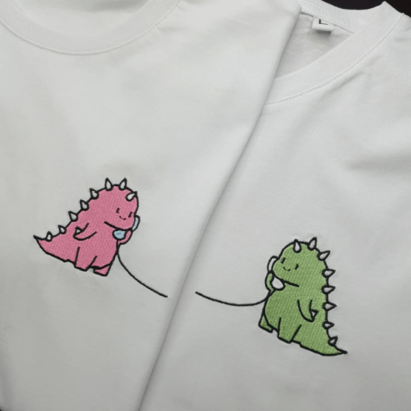 Bundle Dinosaurs on Call Phone Embroidery Designs stitched by a customer