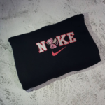 Bundle Stitch and Angel Swoosh Embroidery Design stitched by a customer