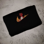 Charmeleon Swoosh Embroidery Design stitched by a customer