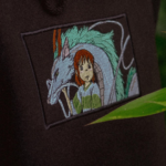 Chihiro and Dragon 2 Embroidery Design stitched by a customer