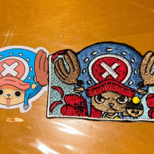 Chopper Boxed Anime Embroidery Design stitched by a customer