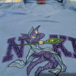 Dark Magician Yu Gi Oh Embroidery Design stitched by a customer