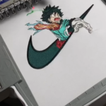 Deku Embroidery Design stitched by a customer