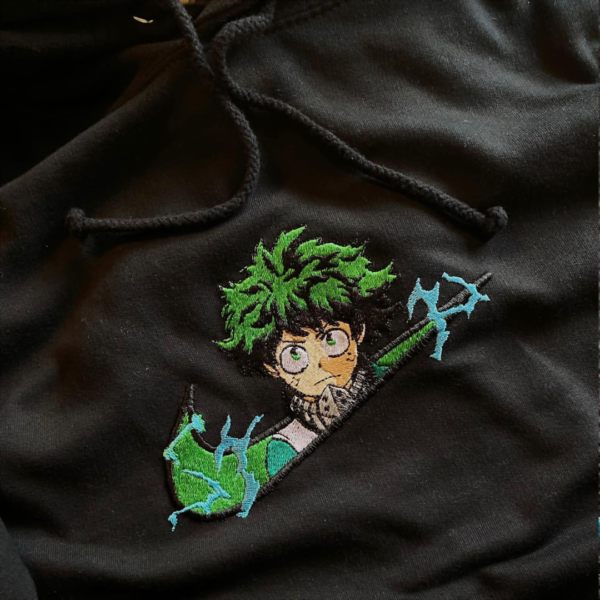 Deku Midoriya Embroidery Design stitched by a customer
