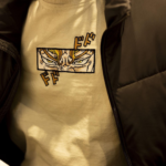 Dio Brando Eyes Embroidery Design stitched by a customer