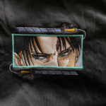 Epic Levi Eyes Sword Embroidery Design stitched by a customer