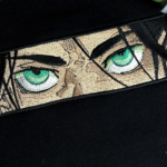 Eren Yeager Eyes Anime Embroidery Design stitched by a customer