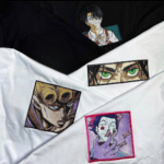 Hisoka Butterfly Embroidery Design stitched by a customer