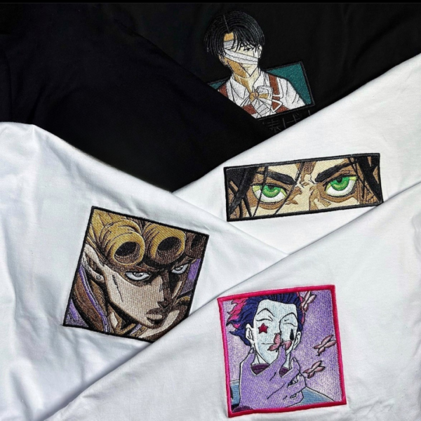 Hisoka Butterfly Embroidery Design stitched by a customer