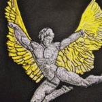 Icarus Wings Embroidery Design stitched by a customer