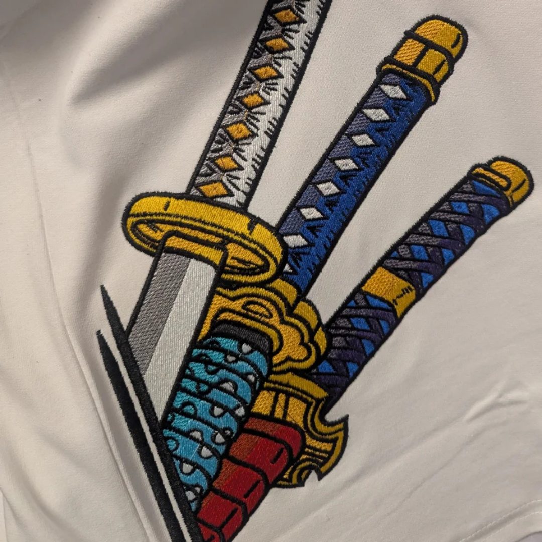 Incredible Zoro Katana Embroidery Design