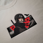 Itachi Embroidery Design stitched by a customer