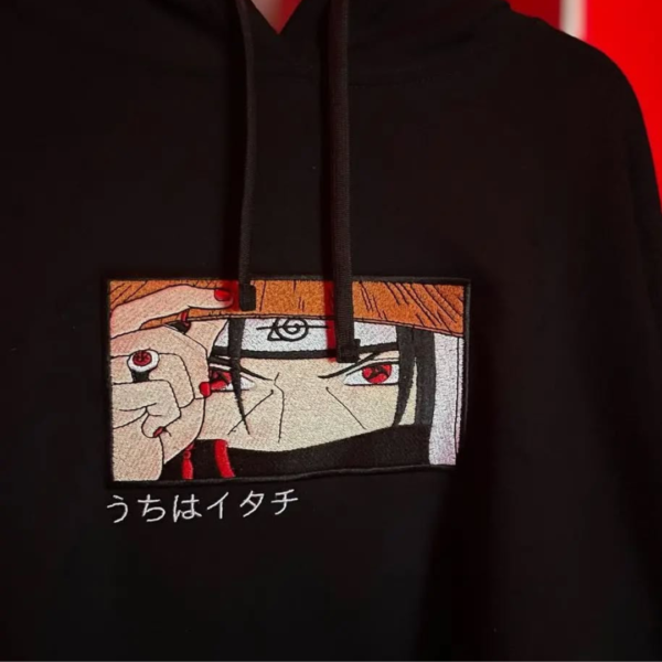 Itachi Uchiha Anime Embroidery Design stitched by a customer