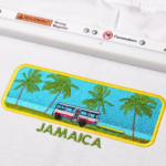 Jamaica Embroidery Design stitched by a customer