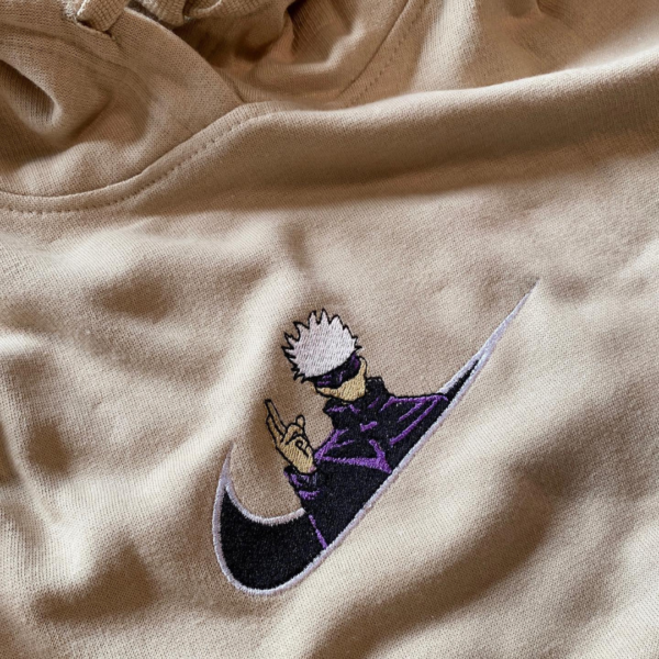 Jujutsu Kaisen Swoosh Embroidery Design stitched by a customer