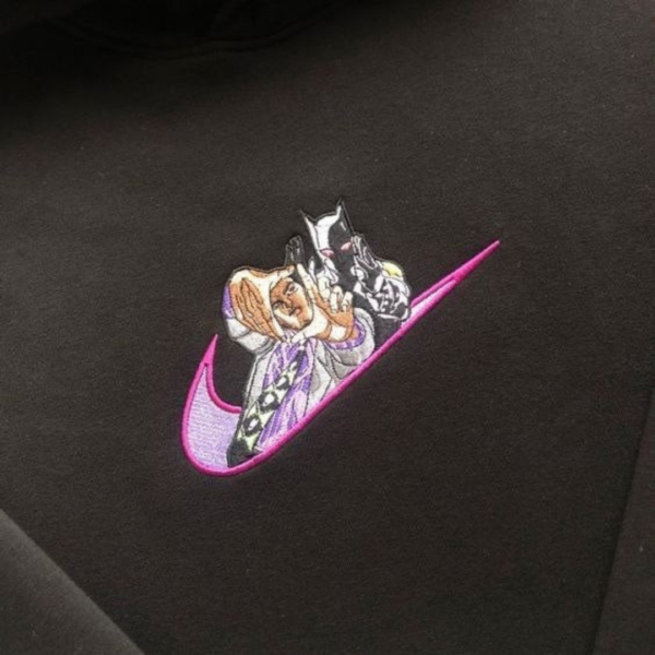 Killer Queen Embroidery Design stitched by a customer