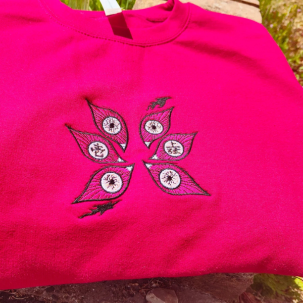 Kokushibo and Logo Embroidery Design stitched by a customer
