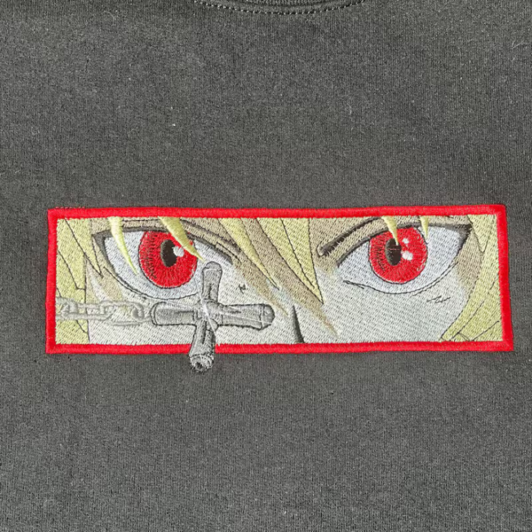 Kurapika Eyes Embroidery Design stitched by a customer