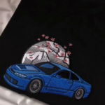 Nissan Silvia Embroidery Design stitched by a customer