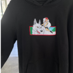 Princess Mononoke Boxed Embroidery Design stitched by a customer