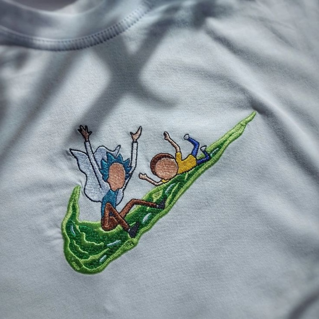 Rick and Morty Embroidery Design