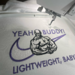 Ronnie Coleman Yeah Buddy Embroidery Design stitched by a customer
