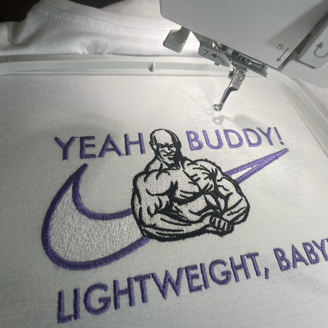 Ronnie Coleman Yeah Buddy Embroidery Design