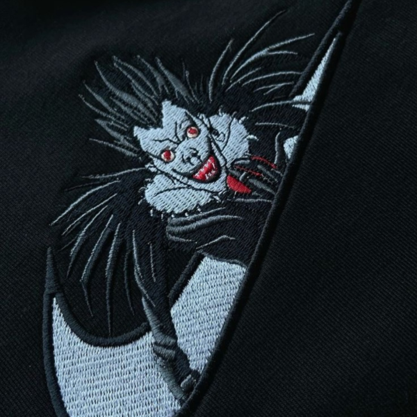Ryuk Death Note Embroidery Design stitched by a customer